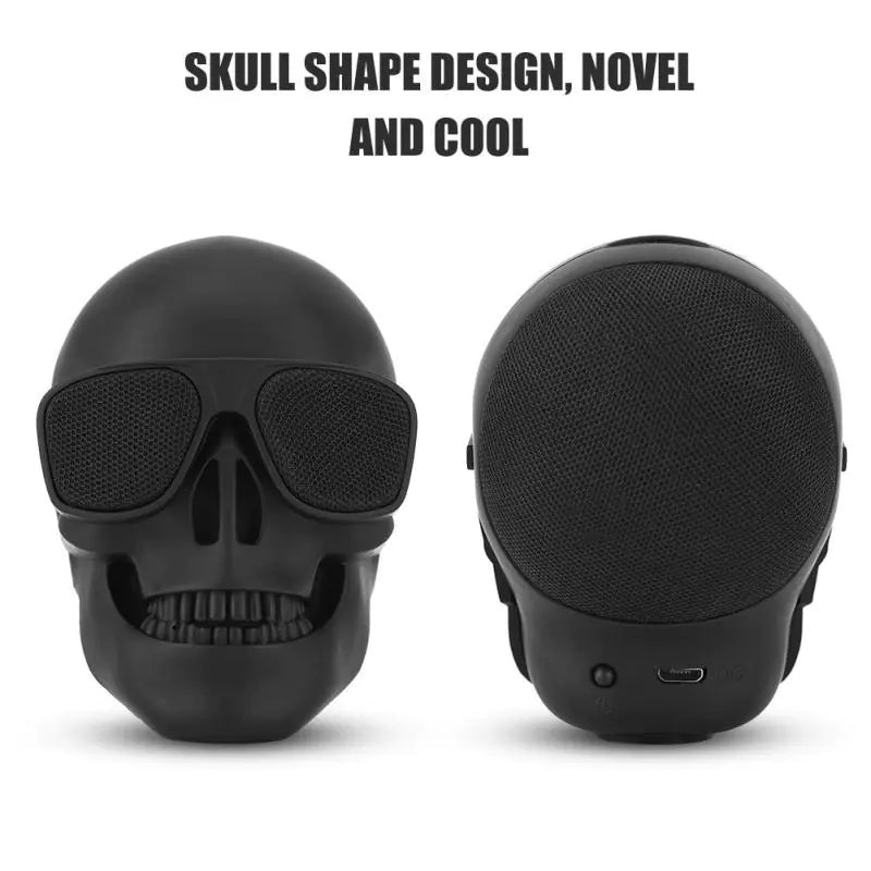 Skull Head Bluetooth Wireless Speaker Portable HD Stereo Subwoofer & Home Ornament