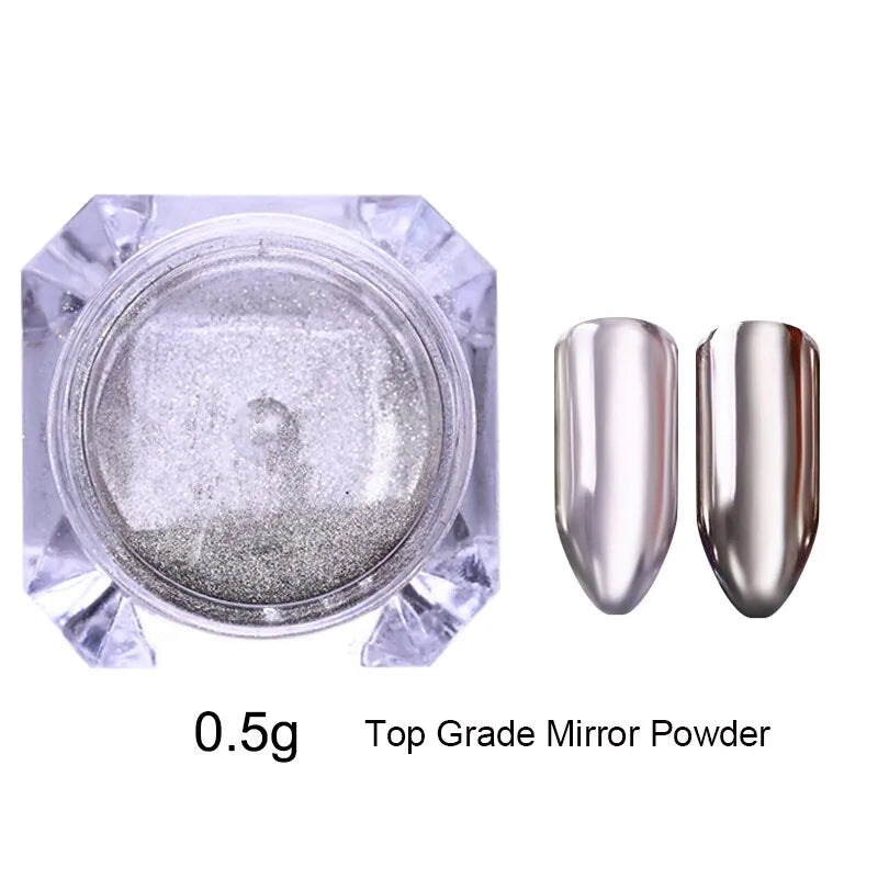 Metallic Mirror Nail Art Pigment Powder