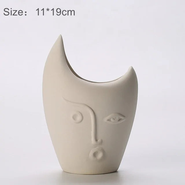 Art Face Ceramic Ornaments