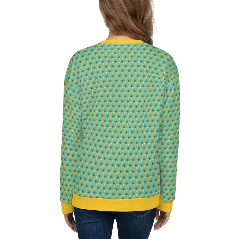 Women's Tropical Pineapple Print Sweatshirt