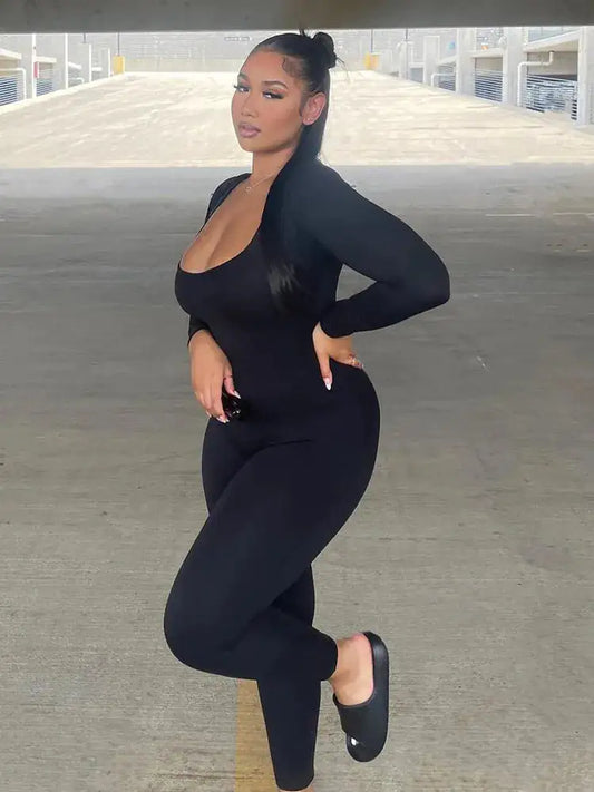 Viral On The Go Long Sleeve Jumpsuit