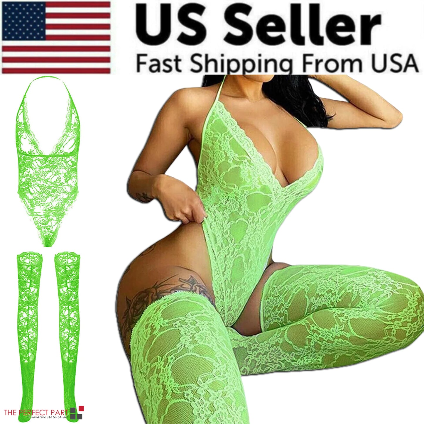 Women Lace Sexy Lingerie Nightwear Babydoll Sleepwear Bodysuit Dress Plus Size