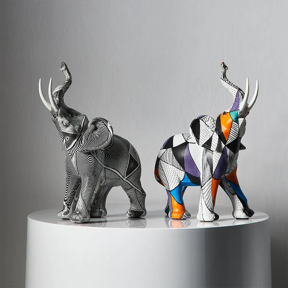 Painting Art Elephant Sculptures & Figurines Modern Decoration