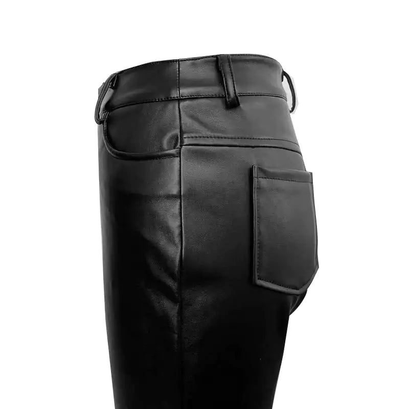 On The Run High Waist Slimming Faux Leather Pants