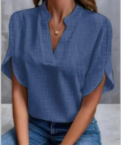 Women's Chiffon V-neck Shirt