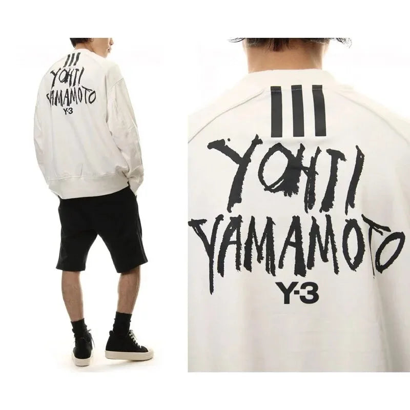 Y-3 Print Sweatshirt Trendy Comfortable Fashion