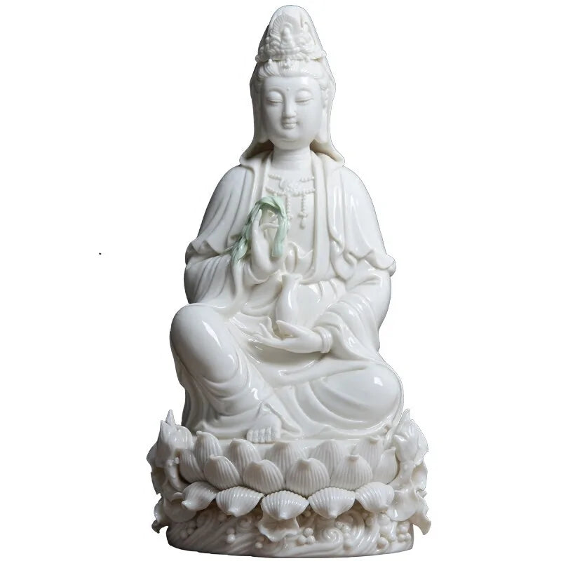 Ceramic Guanyin Statue Figure Art