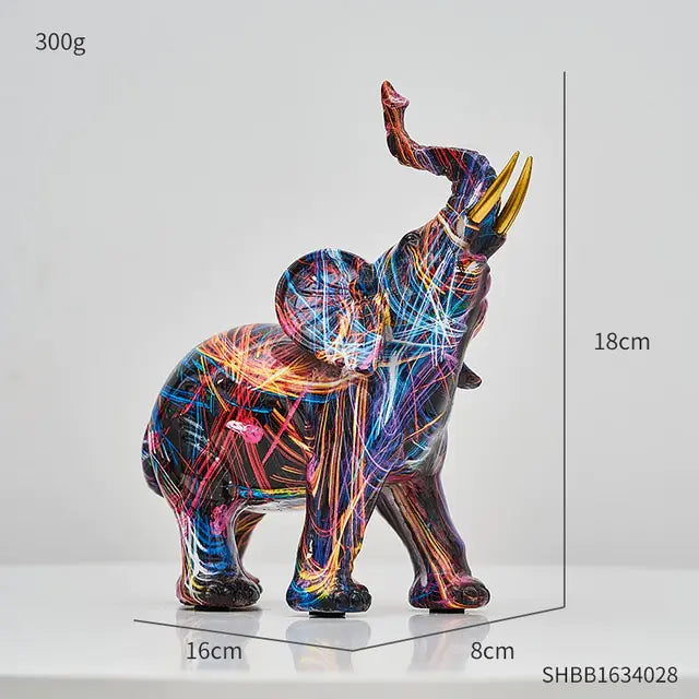 Painting Art Elephant Sculptures & Figurines Modern Decoration